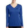 Ladies Long Sleeve PosiCharge ® Competitor V Neck Tee Thumbnail
